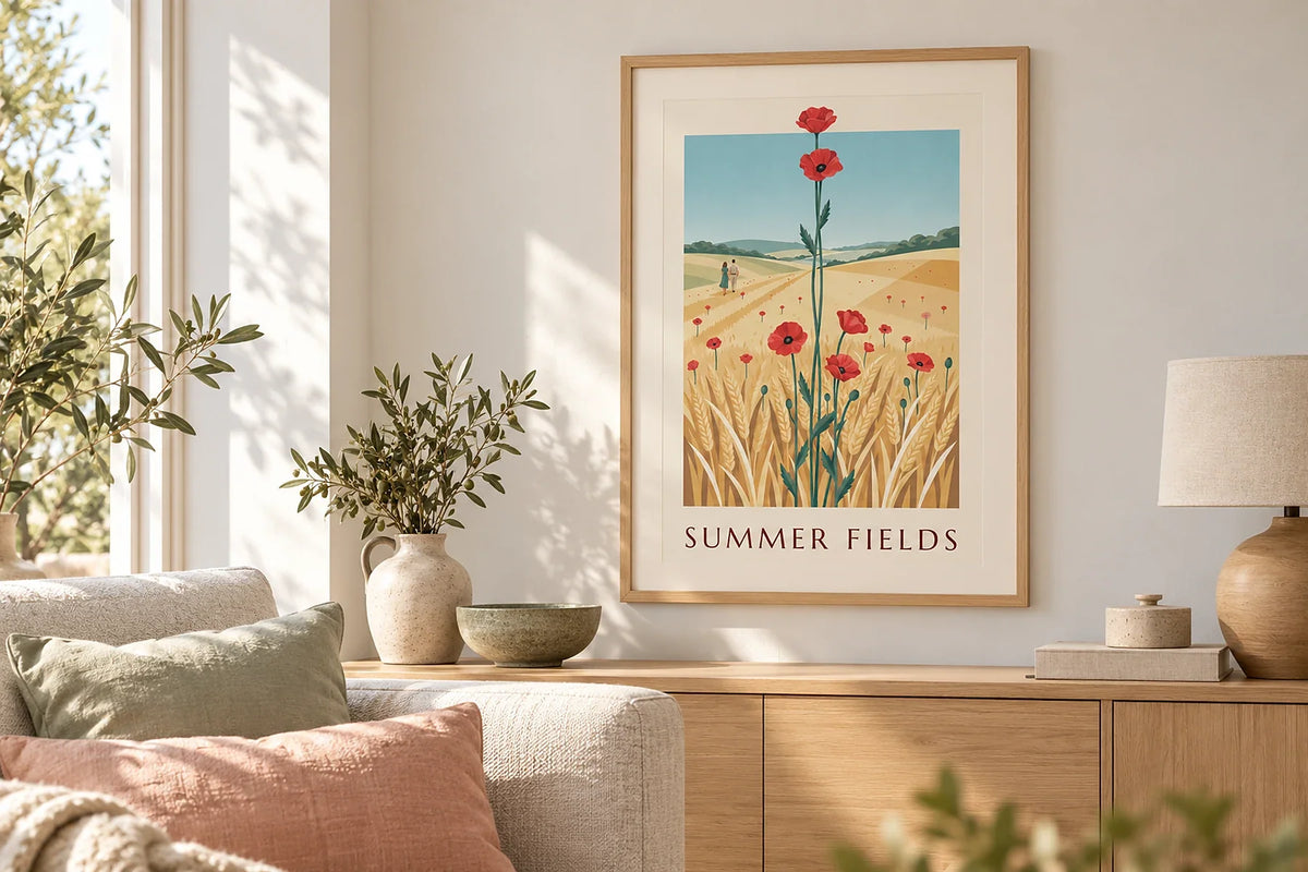 Affiche scandinave et palette pastel, la combinaison qui apaise