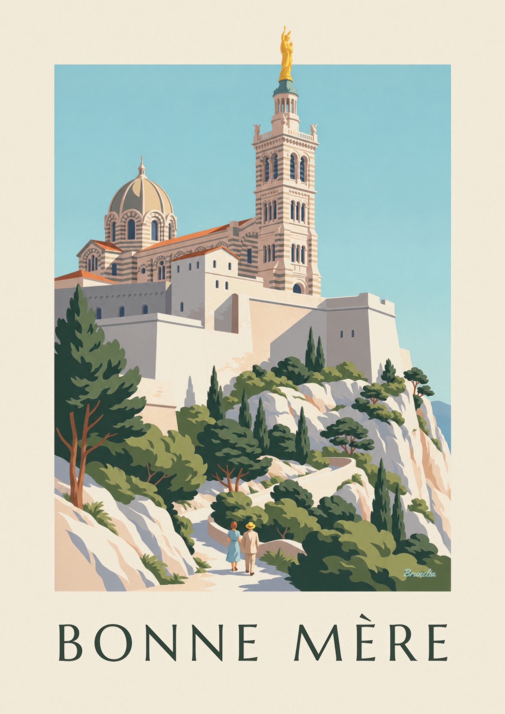 Affiche basilique Notre-Dame-de-la-Garde: lähikuva yksityiskohdasta
