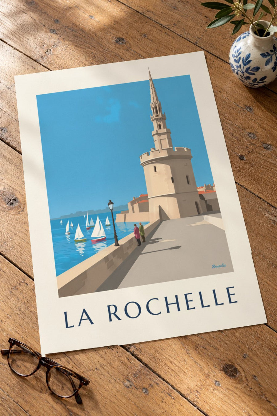 Tour de la Lanterne La Rochellessa, juliste : pöydällä