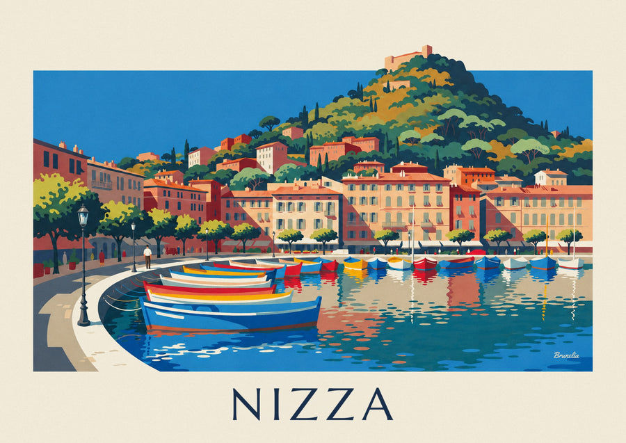 Nizza-juliste: Lympian satama ja Château-kukkula