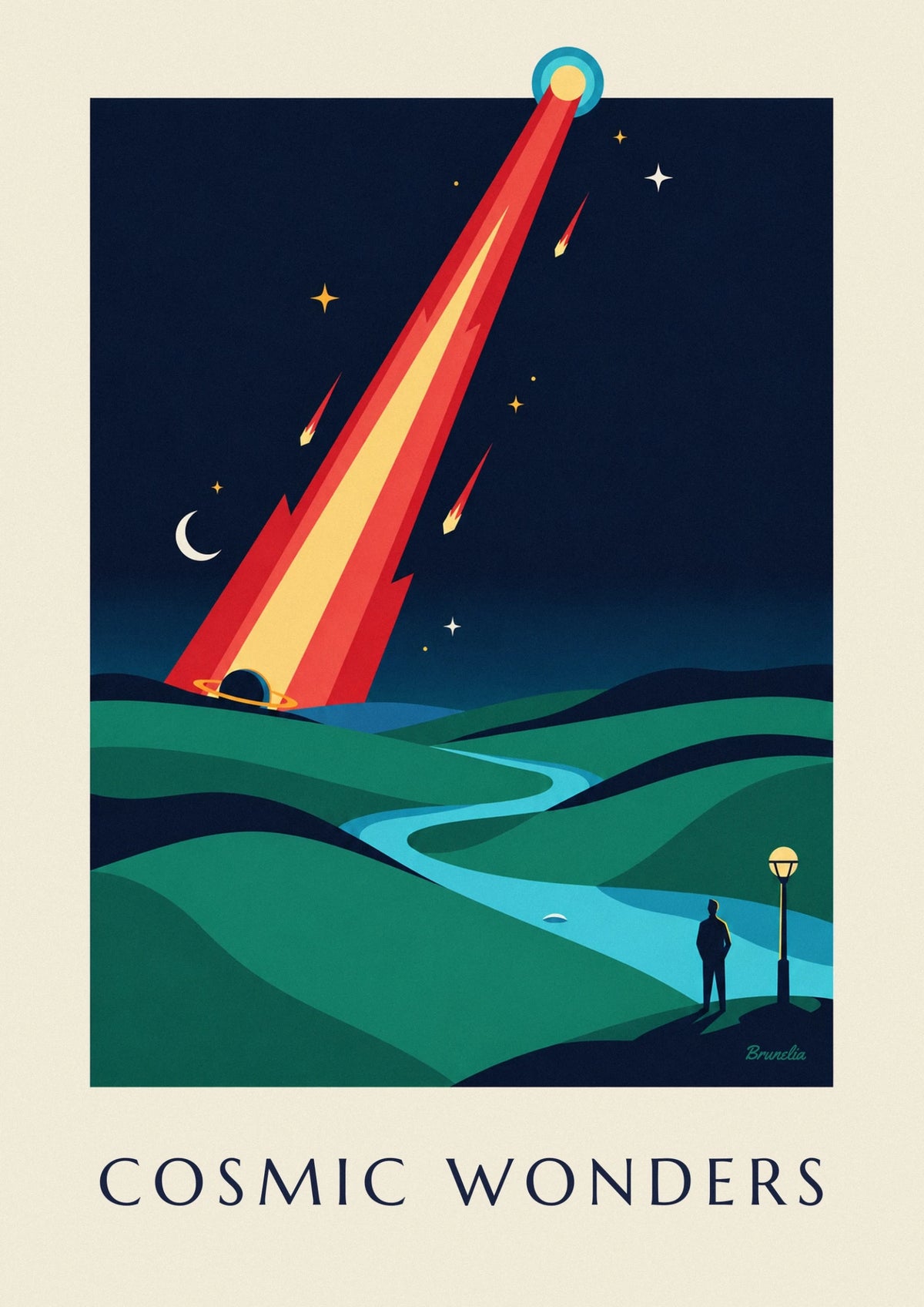 Comet and meteorites in the cosmos poster